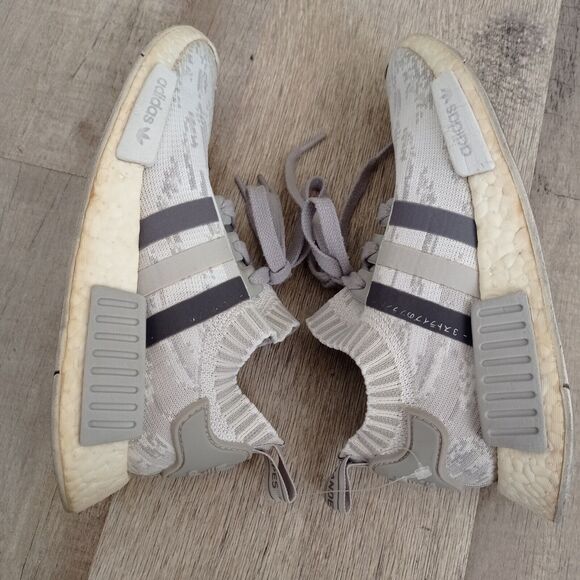 Adidas 6 Women's NMD_R1 Primeknit 'Grey Glitch Camo shoes EU37.5 UK4.5 - Picture 6 of 8